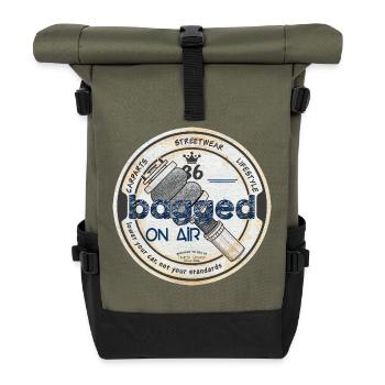 Bagged on air - Rolltop Rucksack - Olive/Schwarz - Vorne