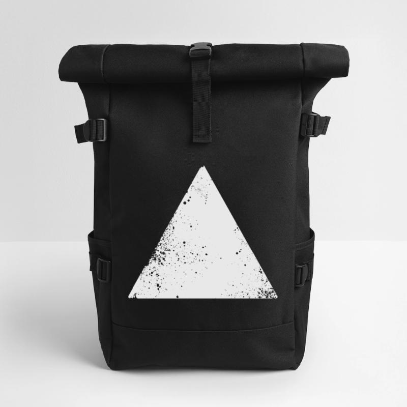 forme de triangle de hippie Sac à dos roll top