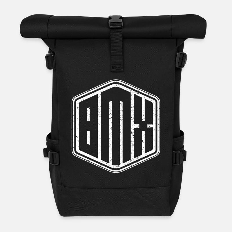 Bmx - bmx Bike - Roll Top Backpack - black