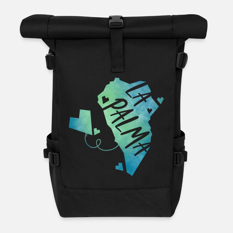 La Palma - Rolltop Rucksack - Schwarz