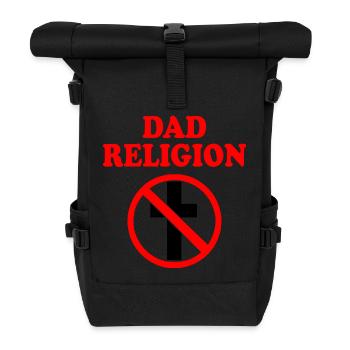 Dad religion - Roll Top Backpack - black - Front