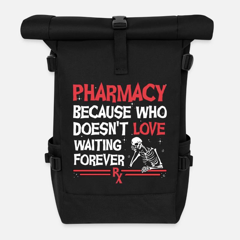 Pharmacy Halloween - Rolltop Rucksack - Schwarz