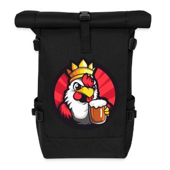 Bande dessinée de bière de coq - Sac à dos roll top - noir - Devant