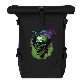 Crâne - Sac à dos roll top - noir - Devant