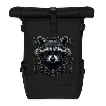 Raccoon - Roll Top Backpack - black - Front