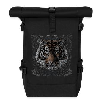 Tigre - Sac à dos roll top - noir - Devant