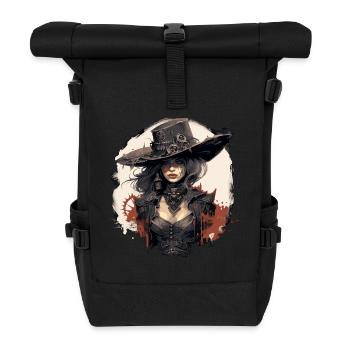 Emo Cowboy Steampunk Fille - Sac à dos roll top - noir - Devant