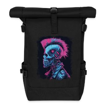 Horreur Punk Zombie cyborg - Sac à dos roll top - noir - Devant