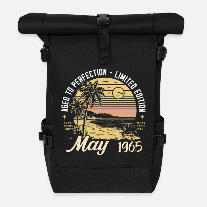 Legendär seit Mai 1965, May 1965 - Rolltop Rucksack - Schwarz