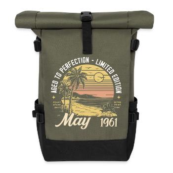 Légendaire depuis mai 1961, mai 1961 - Sac à dos roll top - olive/noir - Devant