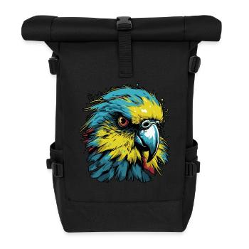 Budgerigar - Roll Top Backpack - black - Front