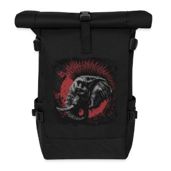 Punk Rock Éléphant - Sac à dos roll top - noir - Devant