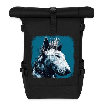 Punk Rock Bull Terrier - Sac à dos roll top - noir - Devant