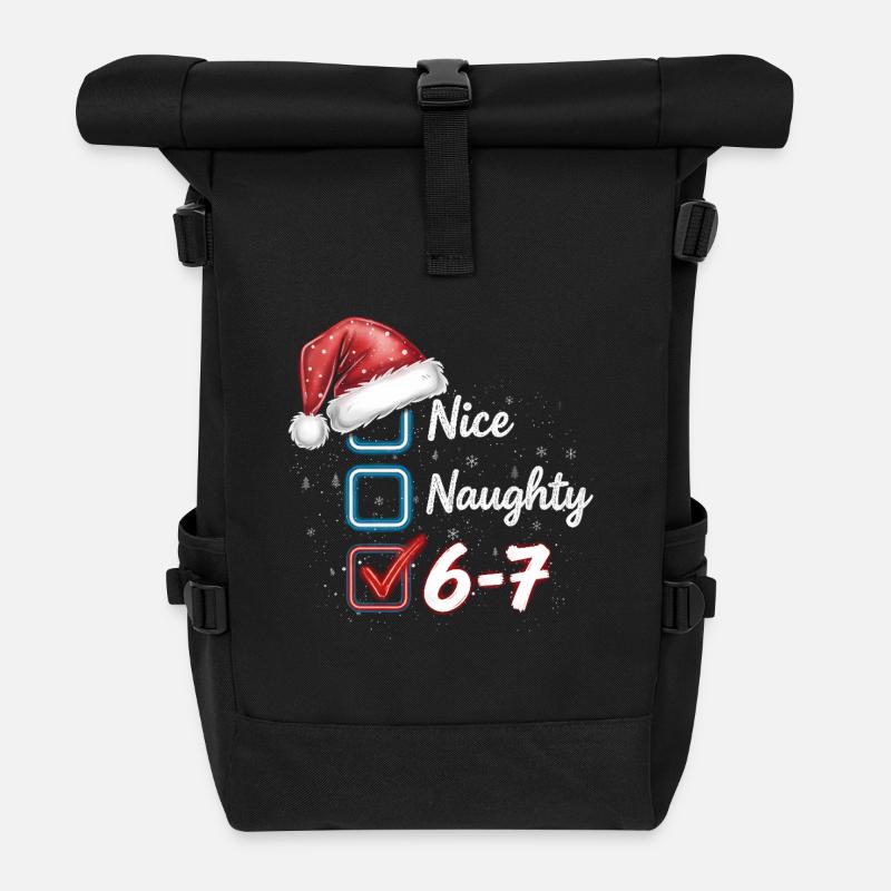 Nice Naughty 6-7  - Rolltop Rucksack - Schwarz