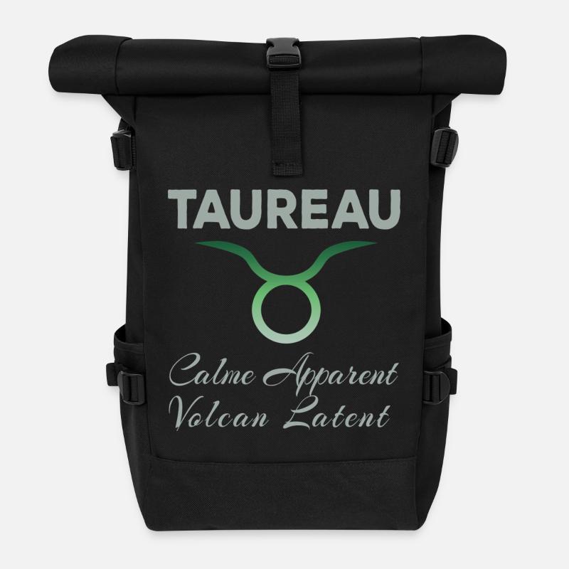 Taureau - Sac à dos roll top - noir