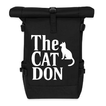 Typographie de style The Cat Don Mafia - Sac à dos roll top - noir - Devant