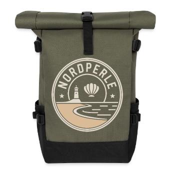 Nordperle Hambourg mer du Nord mer Baltique Deern allemand du Nord - Sac à dos roll top - olive/noir - Devant