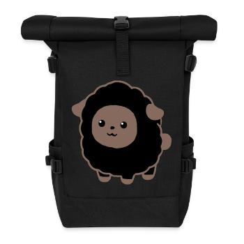 Mouton noir - Sac à dos roll top - noir - Devant