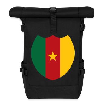 Cameroun fier drapeau - Sac à dos roll top - noir - Devant