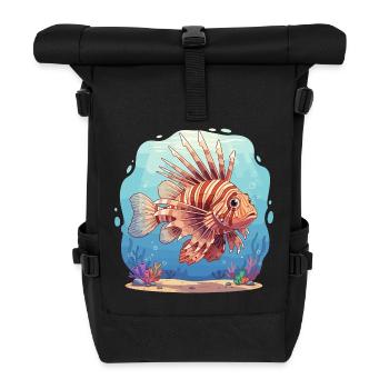Feuerfisch Unterwasser-Pracht - Rolltop Rucksack - Schwarz - Vorne