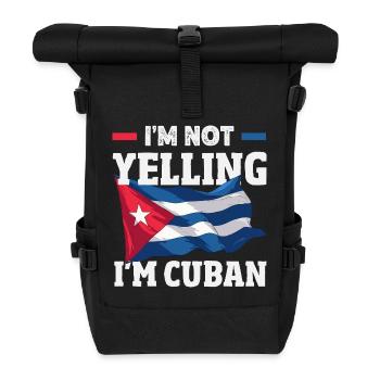 Cuba Pride & Home - Design du drapeau de Cuba - Sac à dos roll top - noir - Devant