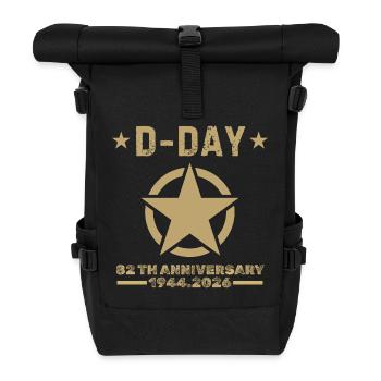 D-Day 82e Anniversaire 1944 2026 Mémoire - Sac à dos roll top - noir - Devant