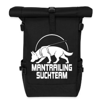 Chiens de recherche de l’équipe de chasse du berger allemand - Sac à dos roll top - noir - Devant