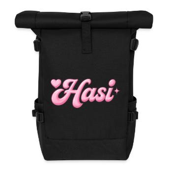 Conception Hasi / y2k - Sac à dos roll top - noir - Devant