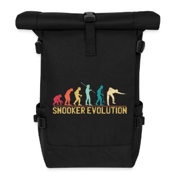 Snooker Evolution Silhouette Design - Roll Top Backpack - black - Front