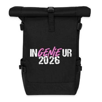 Engineer Genie Graduation 2026 - Roll Top Backpack - black - Front