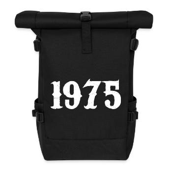 1975 - Rolltop Rucksack - Schwarz - Vorne