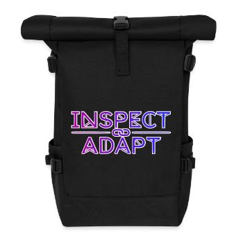 Inspecter & Adapter, T-shirt Agile Coach Scrum - Sac à dos roll top - noir - Devant
