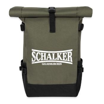 Schalker Gelsenkirchen - Rolltop Rucksack - Olive/Schwarz - Vorne