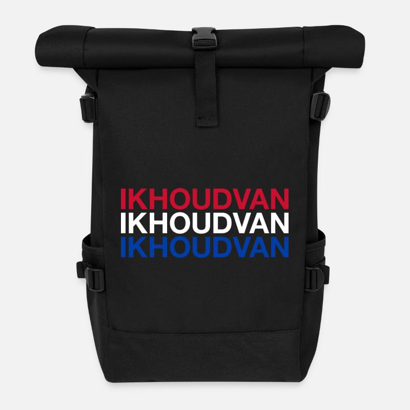 I LOVE NETHERLANDS Niederlande Flagge - Rolltop Rucksack - Schwarz