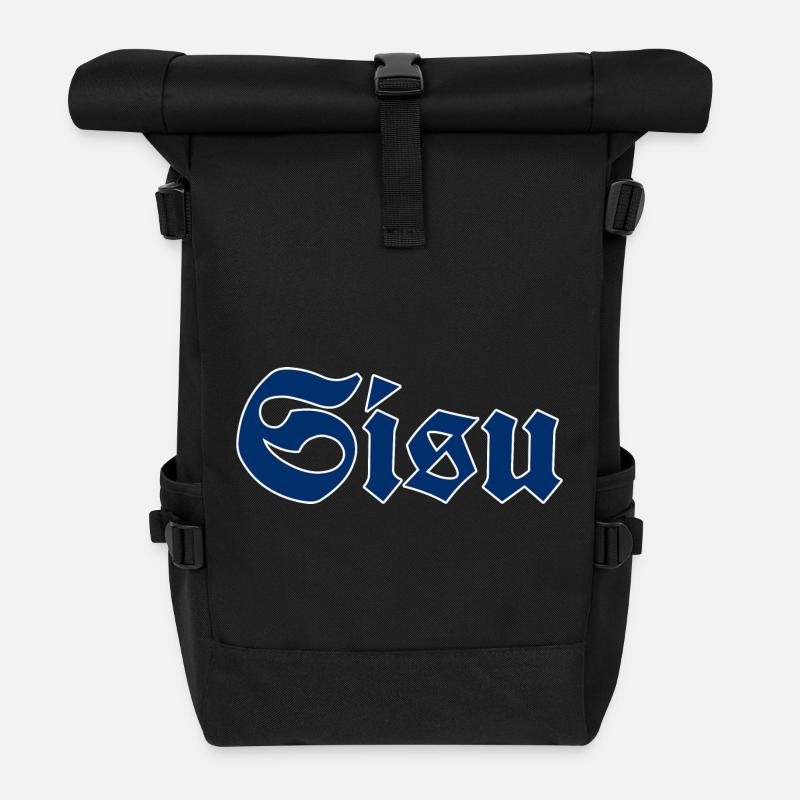 Gedärme - Rolltop Rucksack - Schwarz