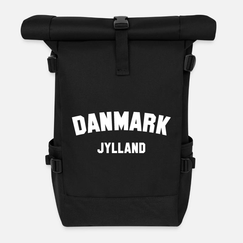 JYLLAND Denmark Dänemark - Rolltop Rucksack - Schwarz