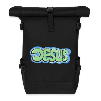 Jésus - Sac à dos roll top - noir - Devant