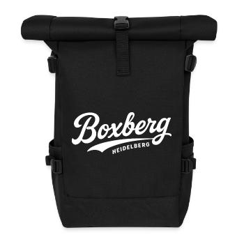 Boxberg Schriftzug Design - Rolltop Rucksack - Schwarz - Vorne