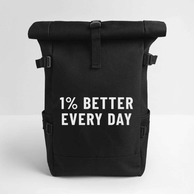 1 % mieux chaque jour Sac à dos roll top