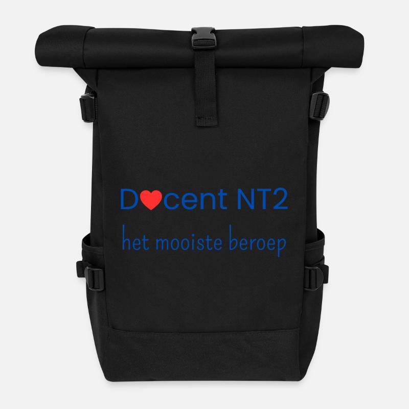 NT2 teacher: the best profession - Roll Top Backpack - black