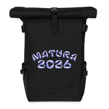 Matura 2026 Neon Blue - Roll Top Backpack - black - Front