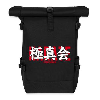 Kyokushin Karate Kampfsport-Dojo Kanji Japan - Rolltop Rucksack - Schwarz - Vorne