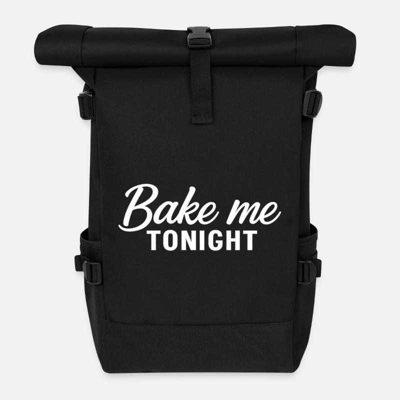 Bake Me Tonight - Rolltop Rucksack - Schwarz