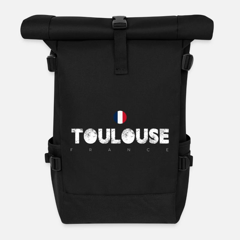 Toulouse - Sac à dos roll top - noir