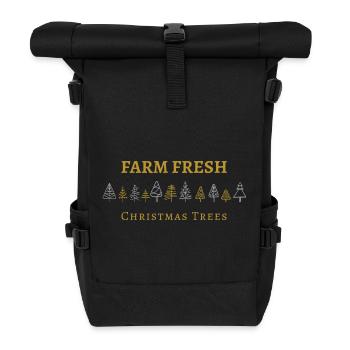 Farm Fresh Christmas trees, winter season - Rolltop Rucksack - Schwarz - Vorne