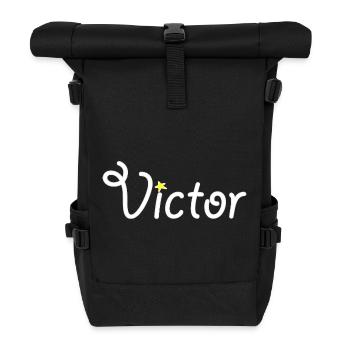 Victor - Sac à dos roll top - noir - Devant