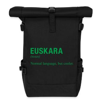 Langue basque - Sac à dos roll top - noir - Devant