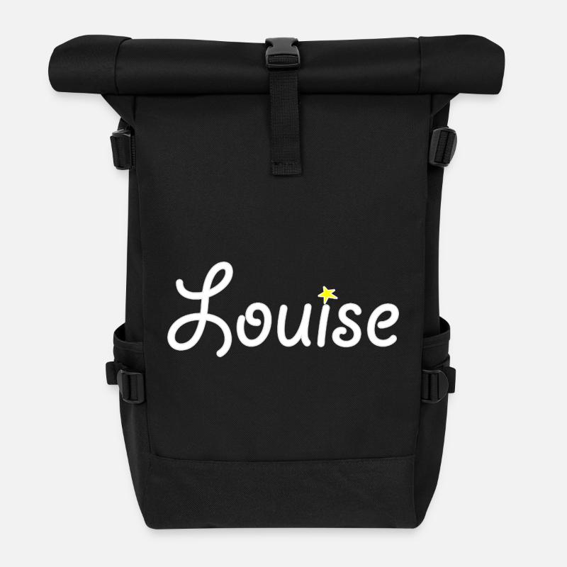 Louise - Rolltop Rucksack - Schwarz