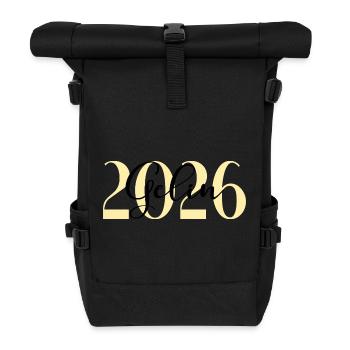 Turkish Bride Gelin 2026 - Roll Top Backpack - black - Front