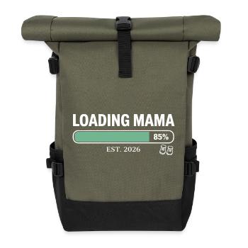 Loading Mama 2026 Schwangerschaft - Rolltop Rucksack - Olive/Schwarz - Vorne